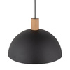 TK Lighting lampa wisząca Oslo E27 czarno/drewniana 4852