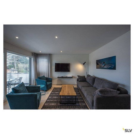 SLV lampa podłogowa Phelia E27 czarna 172cm 146010