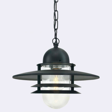 Norlys lampa wisząca zewnętrzna Oslo E27 czarna IP55 240A/BL