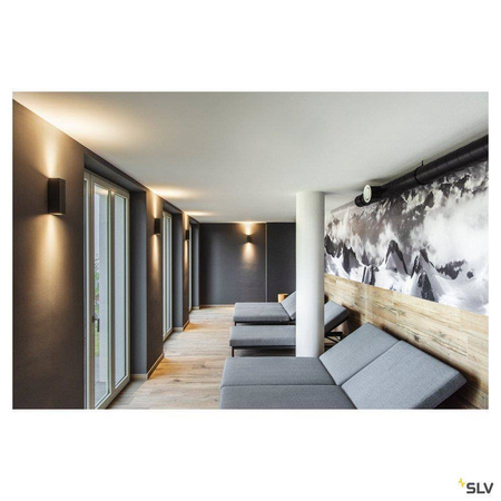 SLV kinkiet zewnętrzny Theo Up-Down Out 2xGU10 antracytowy IP44 229535