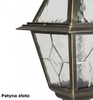 Su-ma lampa wisząca zewnętrzna Witraż E27 czarna/patyna IP43 K 1018/1/N