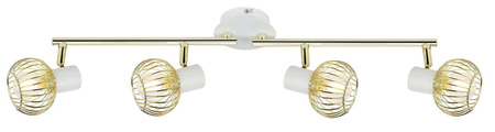 Candellux plafon (reflektorki) Oslo 4xE14 biało/złoty 94-61812