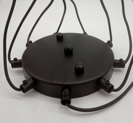 Step Into Design lampa wisząca Linea 9xG9 czarna XT005-9P