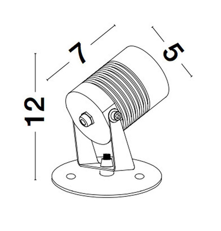 Luces Exclusivas reflektor zewnętrzny LED Cumanayagua 5W 378lm 3000K czarny IP65 LE71560