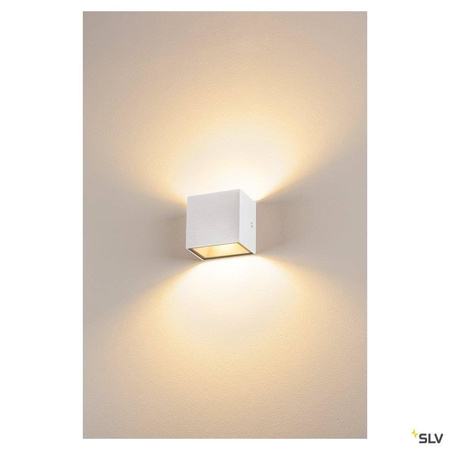 SLV kinkiet zewnętrzny LED Sitra Cube 10W 1120lm 3000K biały IP44 1002033