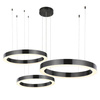 Step Into Design Circle 3in1 lampa wisząca LED 93W 8835cm 3000K czarna ST-8848-40+60+80 black
