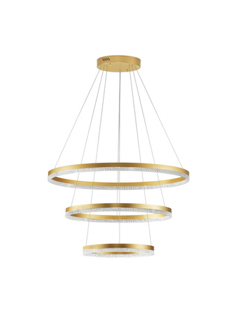 Luces Exclusivas lampa wisząca LED Acacio ściemnialna Ø 80 cm 97W 9453lm 3000K IP20 złota LE43558