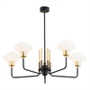 Argon żyrandol / lampa wisząca Ravello 5xE27 czarno/mosiężna 2128