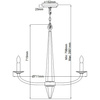 Quintiesse lampa wisząca Ascher 6xE14 nikiel QN-ASCHER6