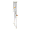 Quintiesse lampa wisząca Nula 12xE14  biało/złota QN-NULA-12P