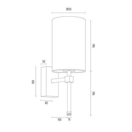 Argon kinkiet Abruzzo E14 mosiężno/zielony 8109