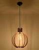 Sollux lampa wisząca Arancia E27 drewniana SL.0391