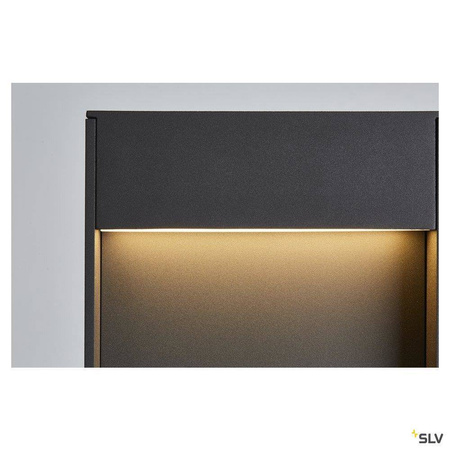 SLV lampa stojąca zewnętrzna LED Flat 9,7W 400lm 3000/4000K antracytowa 65cm IP65 1002956