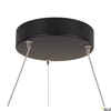 SLV lampa wisząca LED One 60 25W 820lm 3000/4000K 130° ściemnialna czarna Ø60cm 1004761