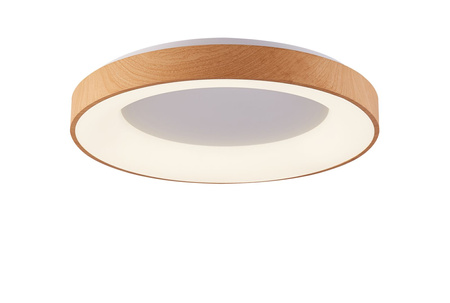 Azzardo plafon LED Santana 38 30W 1800lm 3000K drewniany AZ4989