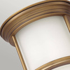 Quintiesse plafon łazienkowy Hadrian E27 brązowy IP44 QN-HADRIAN-MINI-F-BR-OPAL