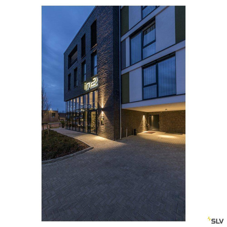 SLV kinkiet zewnętrzny LED Big Theo Wall 42W 4000lm 3000K antracytowy IP44 234505