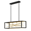 Quintiesse lampa wisząca LED Styx 55W 5980lm 3000K czarno/złota QN-STYX-LED-ISLE-BG