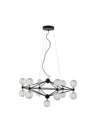 Luces Exclusivas żyrandol / lampa wisząca LED Boya 54,6W 2983lm 3200K czarna LE42739