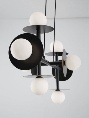 Luces Exclusivas lampa wisząca Uruapan 8xG9 czarna LE42885