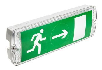 GTV oprawa awaryjna LED Saher Duo 3W 300lm 6400K biała IP65 LD-SAHER1-DUO