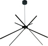 Maxlight lampa wisząca LED Spider 33W 2152lm 3000K Ø100cm czarna P0412