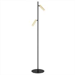 Argon lampa podłogowa Torre G9 czarno/mosiężna 150cm 7083