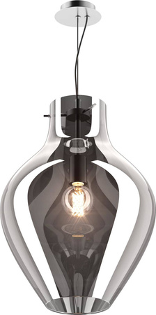 Zuma Line lampa wisząca Bresso E27 srebrna P19066A-D38
