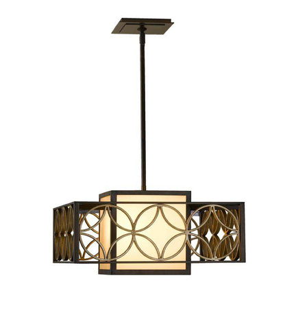 Elstead lampa wisząca Remy E27 brązowo/złota FE-REMY-P-B
