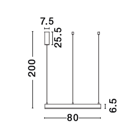 Luces Exclusivas lampa wisząca LED Jaca CCT ściemnialna z pilotem Ø 80 cm 50W 3684lm 2700-6000K IP20 czarna LE43501