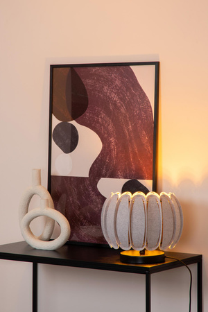 Lucide lampa stołowa Spencer Ø 30 cm 1xE27 szara 34545/81/36