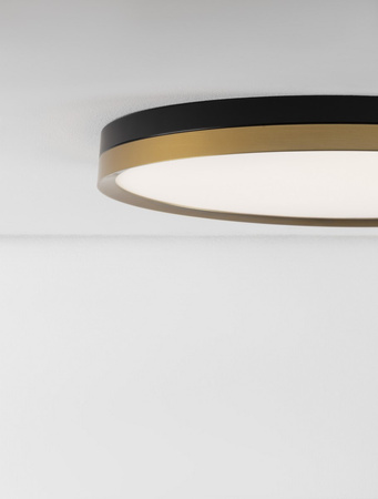 Luces Exclusivas lampa sufitowa LED Bane Ø 50 cm 37W 2198lm 3000K IP20 czarno/złota LE43229