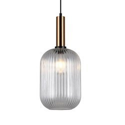 Italux lampa wisząca Antiola E27 mosiężna PND-5588-1L-BRO+CL