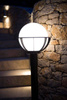 Su-ma lampa stojąca zewnętrzna Kule z koszykiem 250 E27 czarna/patyna 130cm IP43 K 5002/1/KPO 250 FU