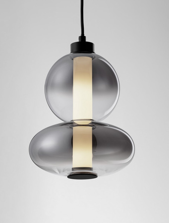 Luces Exclusivas lampa wisząca LED Luis ściemnialna Ø 20 cm 12W 1636lm 3000K IP20 czarno/szara LE44220