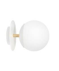 Ummo kinkiet Plaat C E27 biały z mosiądzem PLC11300