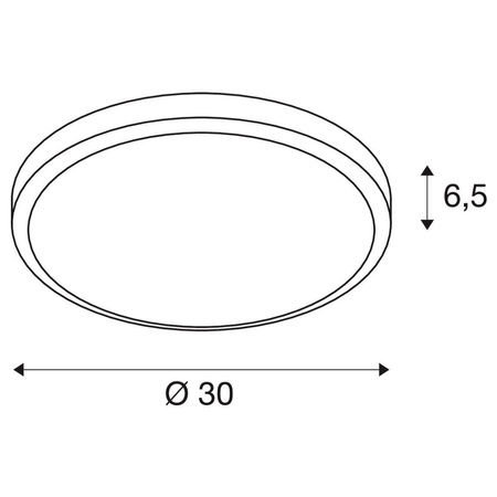 SLV plafon zewnętrzny LED Ainos 21W 1430lm 3000K biało/antracytowy IP44 229965