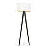 Emibig lampa stojąca Aston LP1  E27 czarno/biała 150cm 1147/LP1