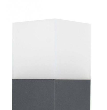 Su-ma lampa stojąca zewnętrzna Cube Max E27 popielata 100cm IP44 CB-MAX 1000 DG