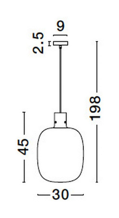 Luces Exclusivas lampa wisząca Padre Ε27 złoto/bursztynowa LE42637