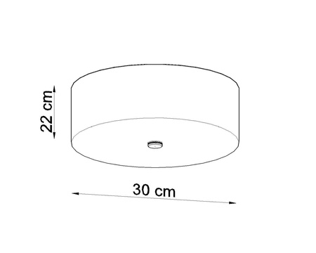 Sollux plafon Skala 30 3xE27 biały SL.0759