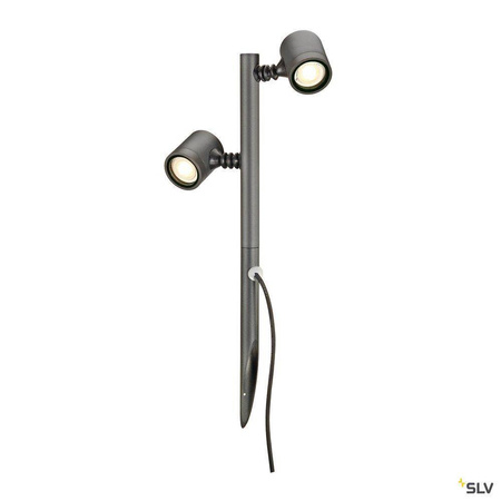 SLV lampa stojąca zewnętrzna New Myra 2 2xGU10 antracytowa 30,5cm IP44 233185