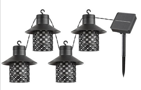 Rabalux lampka ogrodowa solarna Ximpu z czujnikiem światła LED 0,1W 5lm 2700K czarno/biały IP44 77003