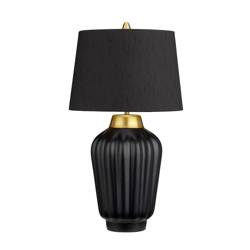 Quintiesse lampka biurkowa Bexley E27 czarno/mosiężna QN-BEXLEY-TL-BKBB