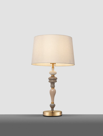 Luces Exclusivas lampa stołowa LED Alem Ø 34 cm E27 1x12W IP20 wys. 60 cm antyczny mosiądz LE44203