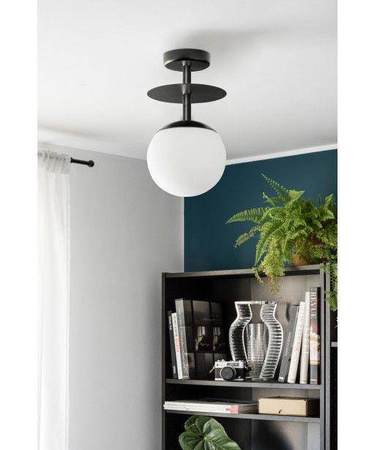 Ummo plafon Plaat B E27 czarny PLB12003