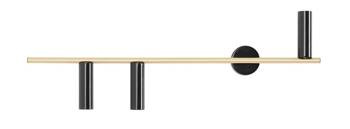 Aldex kinkiet Trevo 3 3xGU10 czarno/mosiężny 1083Y40