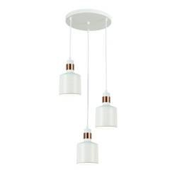 Italux lampa wisząca Restenza 3xE27 biała PND-2439-3-WH
