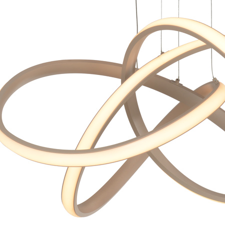 Aviano Lighting lampa wisząca LED Bandol ściemnialna 60W 6000lm 3000K piaskowa 6064-113