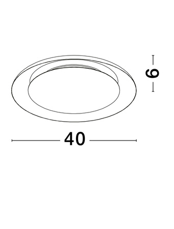 Luces Exclusivas lampa sufitowa LED Capinota ściemnialna Ø 40 cm 24W 1482lm 2700-4000K IP20 czarno/złota LE44803